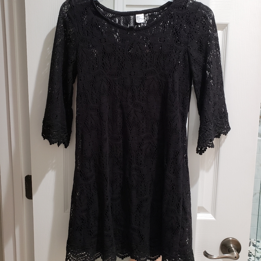 H&M Black Lace Dress Size 6